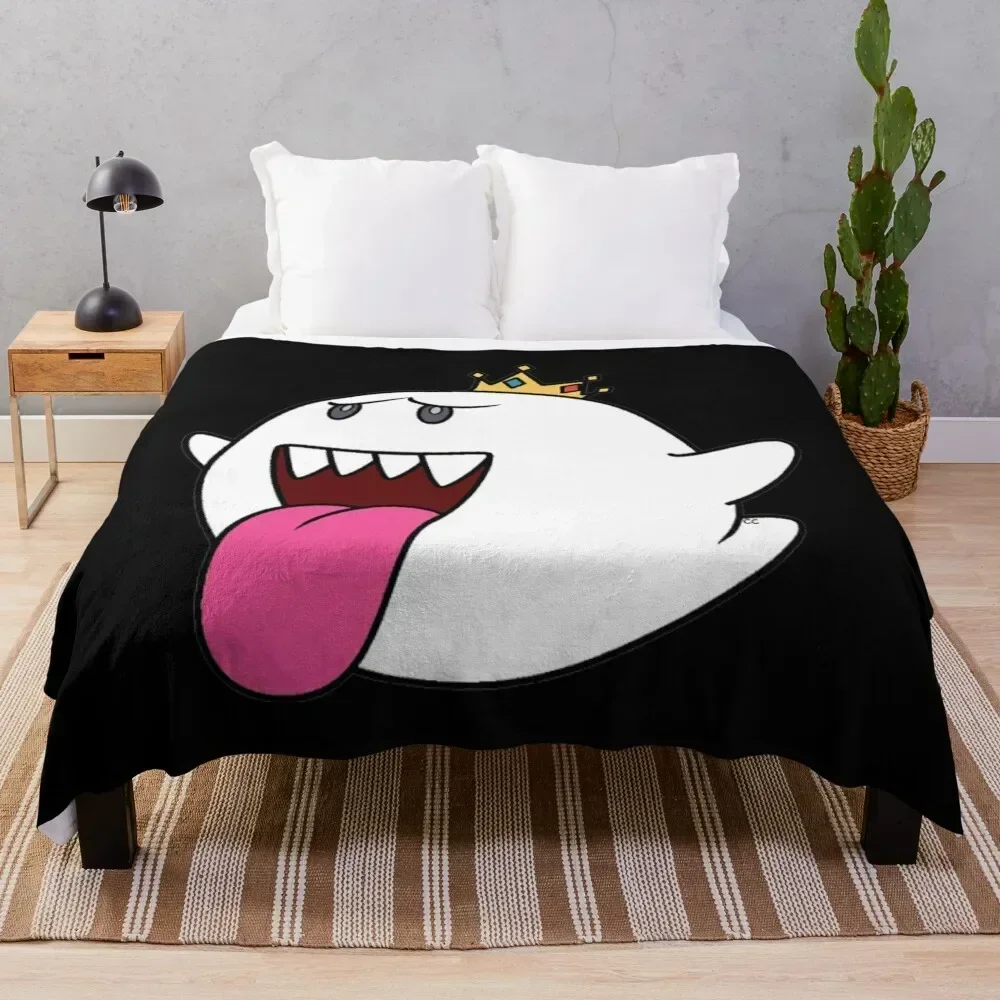 

king boo Throw Blanket Shaggy Furry Soft Blanket for Bedroom Living Room