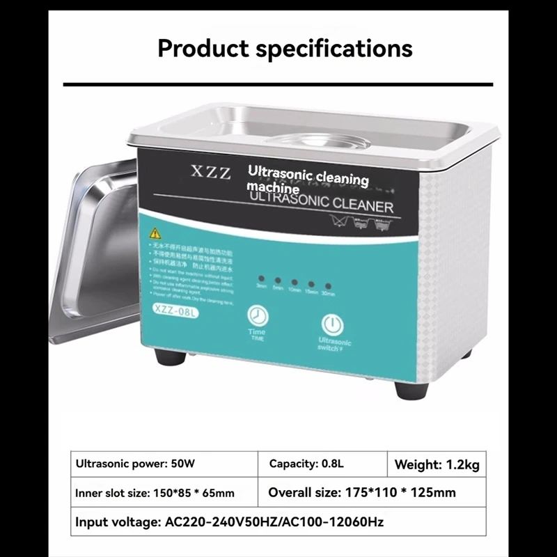 Ultrasonic Cleaning Machine Mobile Motherboard Maintenance Cleaning Glasses Industrial Parts Cleaning Machine US Plug-Y48A