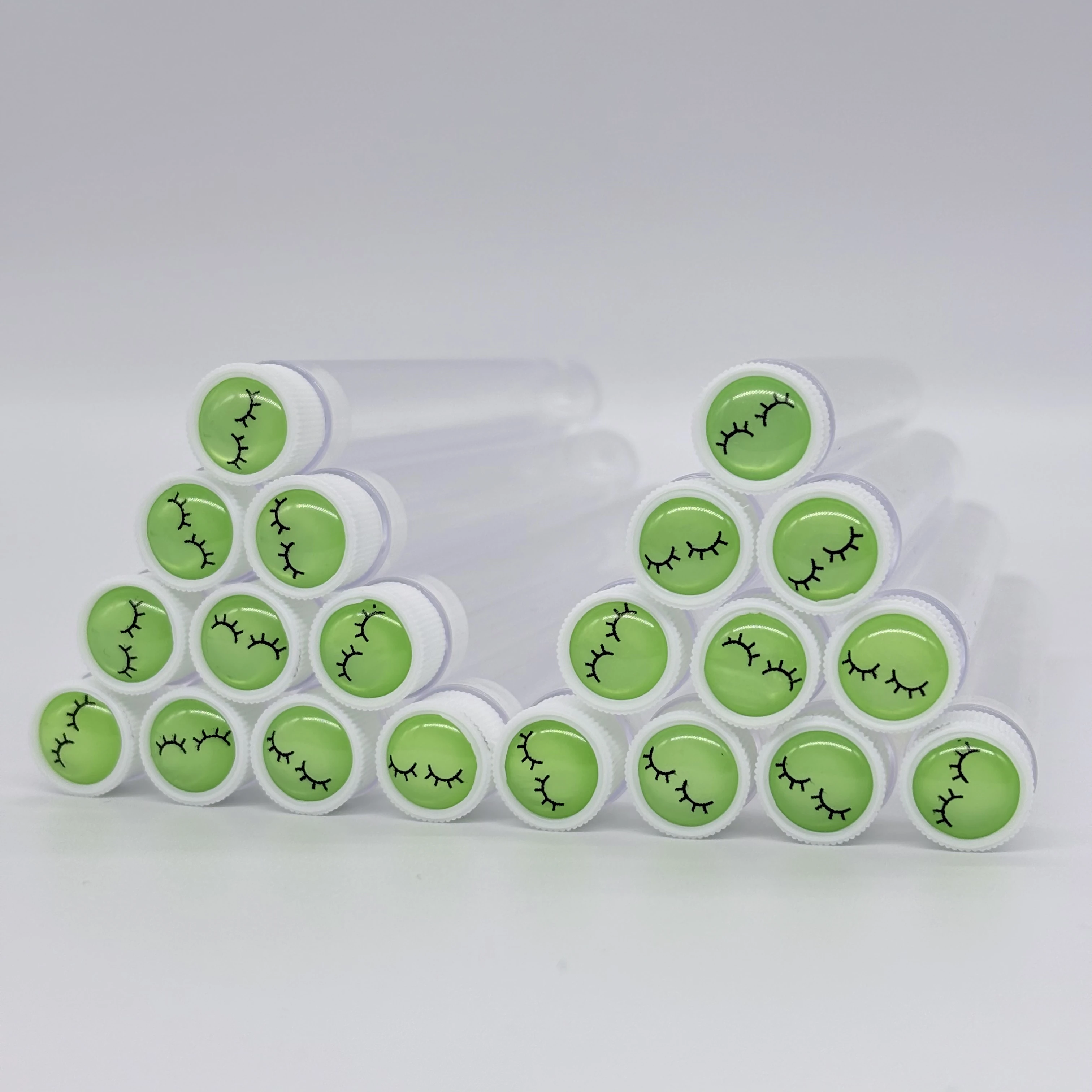 20 قطعة قابلة لإعادة الاستخدام فرشاة الحاجب أنبوب المتاح رمش فرشاة الحاجب فرشاة مع رمش الراتنج الحفر استبدال ماكياج فرش #5