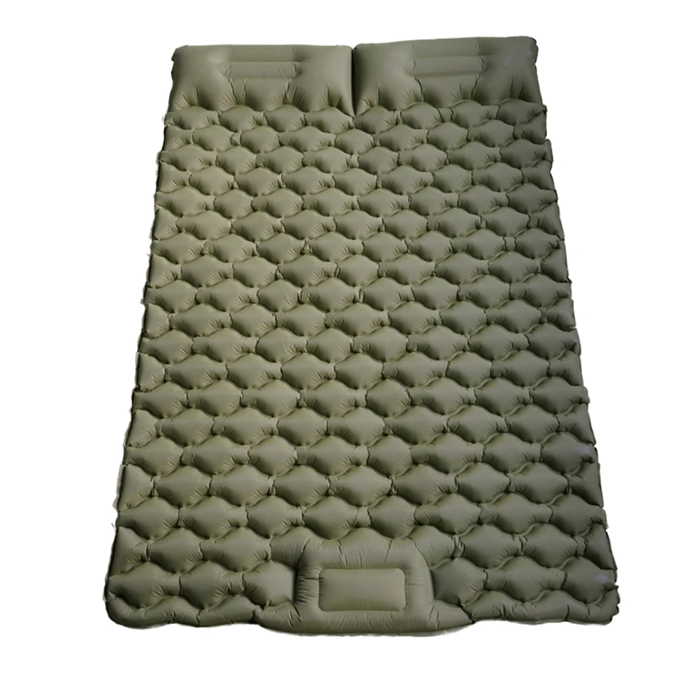Double Sleeping Pad with Built In Pump Compact Lightweight Ultralight Backpacking Sleeping Pad Self Inflatable for Camping