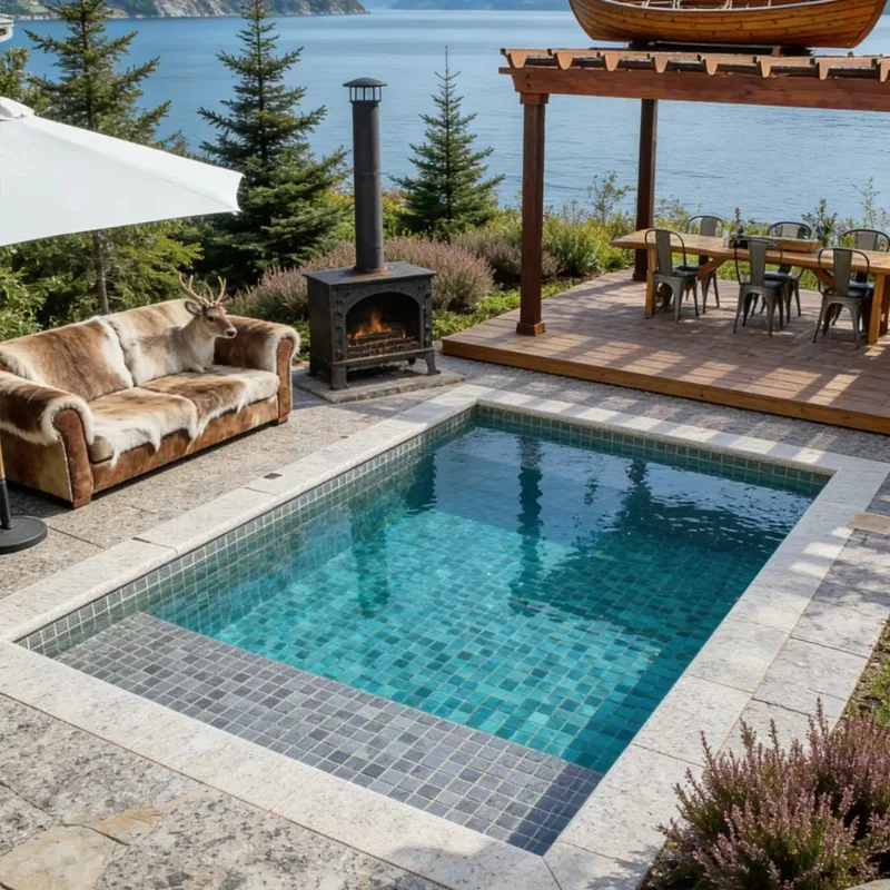 Customized 20ft Fiberglass Above Ground House Container Swimming Pool With Window Outdoor Fiberglass Shipping Container Pool