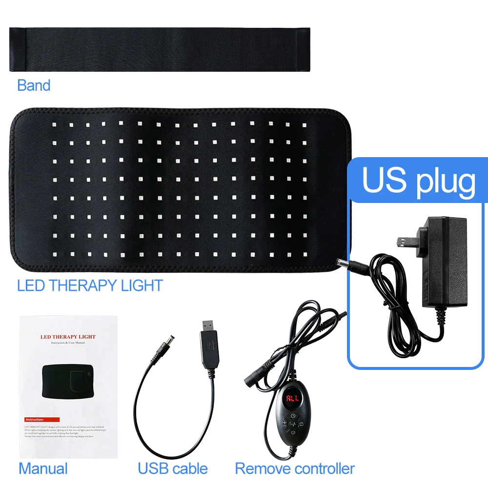3-in-1 LED Infrarot-Lichttherapie Körperpad Tragbare Wickelauflage für Rücken Schulter Taille 660&850 NM Infrarotlicht Gewichtsreduktionsgerät – Detail 17