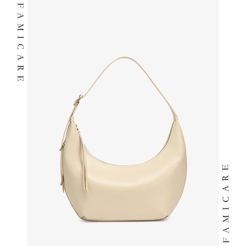 

Модная женская сумка из натуральной кожи, минималистичная, вместительная, на плечо, повседневная, кроссбоди, новинка 2026 года