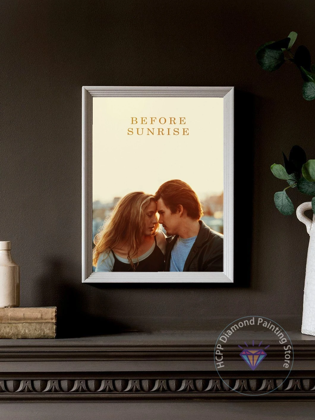 Before Sunrise Romance Movies Diamond Painting Kit 5D DIY Diamond Embroidery Cross Stitch Handmade Art Gift Crafts Home Decor