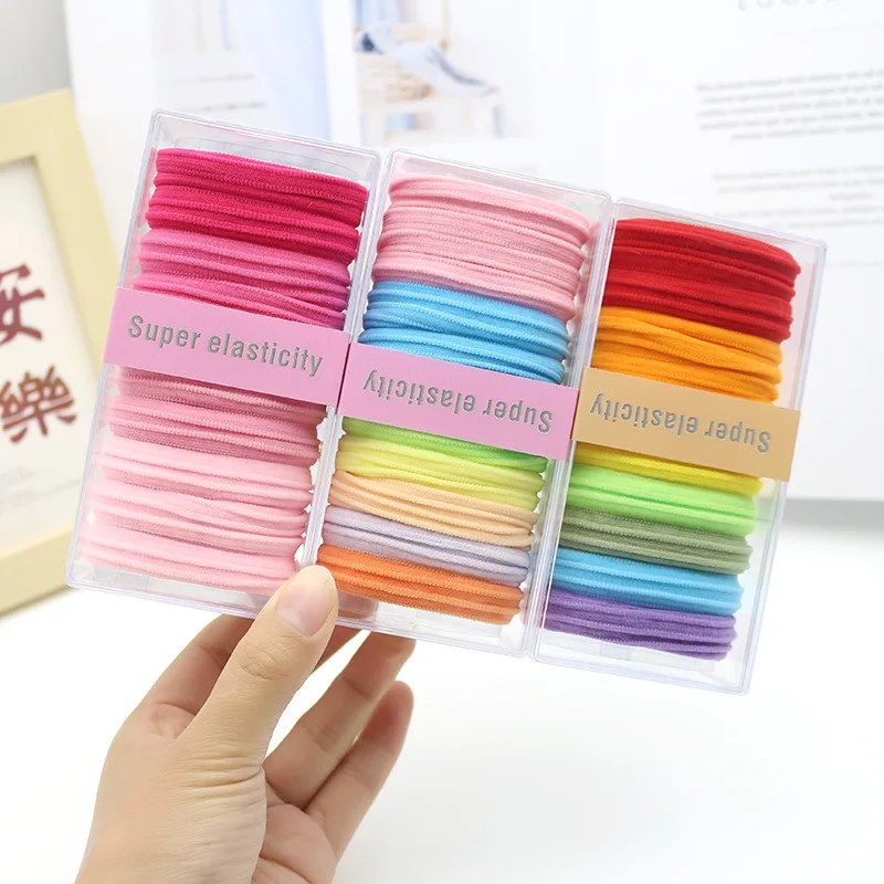 أربطة شعر ممتازة مكونة من 10 قطع من ربطات الشعر الجاكار عالية المرونة بدون كسر وحامل ذيل حصان ومصمم الصالونات