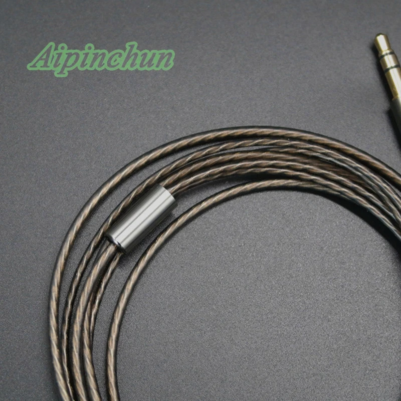 Aipinchun 3,5 мм сменный посеребренный кабель MMCX для наушников Shure SE215 SE535 SE846 SE425 SE315 наушники для Westone