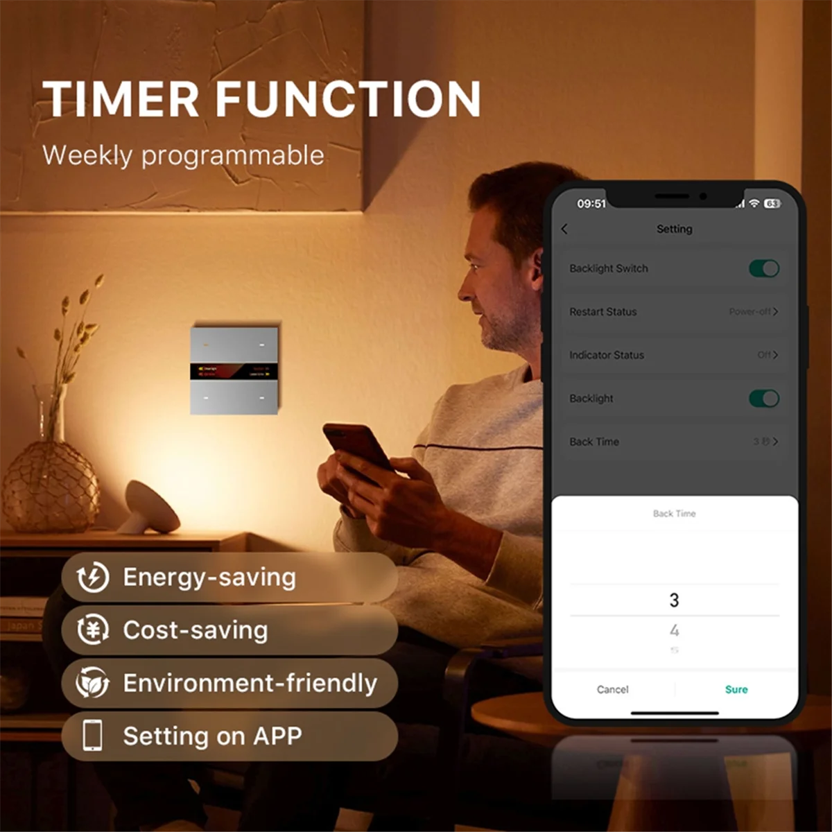 

SPOR Tuya Zigbee Smart Scene Switch Освещение Smart Control Scene Control Switch Panel Smart Socket Smart Switch 485 86, Box B
