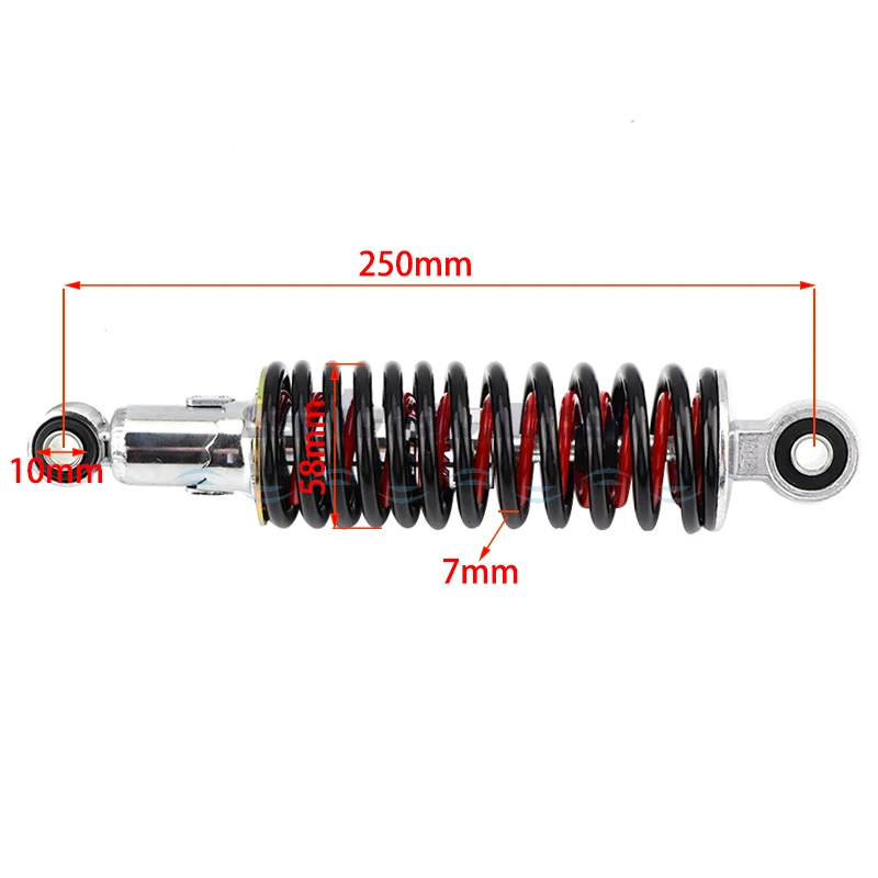 Motorcycle Rear Shock Absorber Modified to Increase CG125 GN125 GS Men's Riding Universal Double Spring Rear Fork Accessories