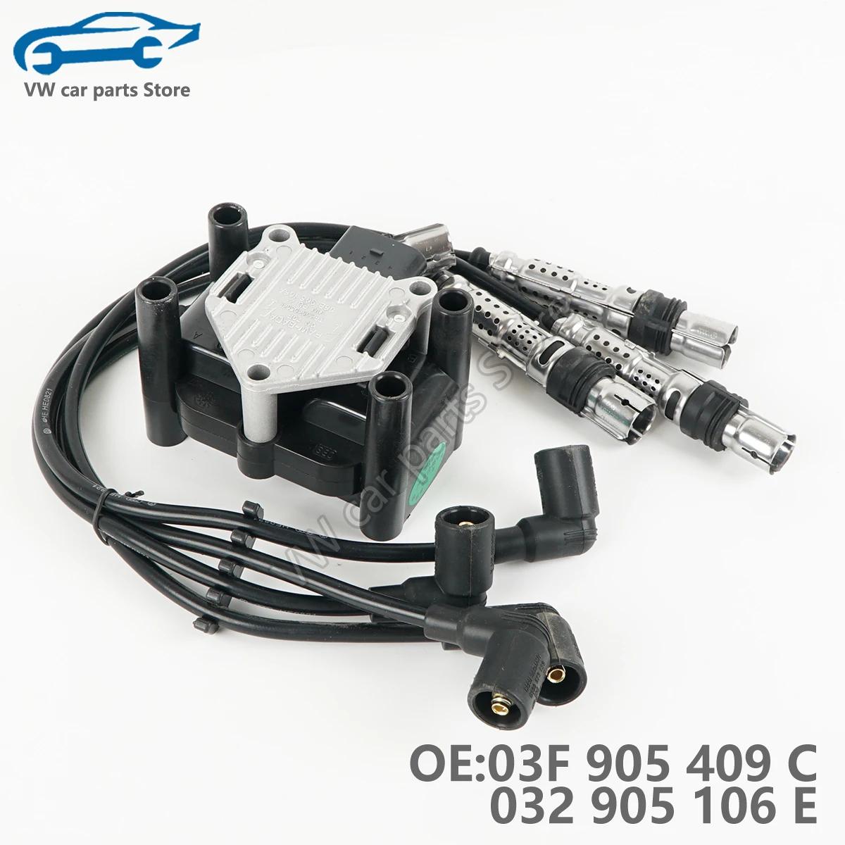 03F905409C 032905106E Ignition Coil Ignition Cable Kit For Audi A1 A3 VW BEETLE CADDY POLO 1.2T 03F 905 409 C 032 905 106 E