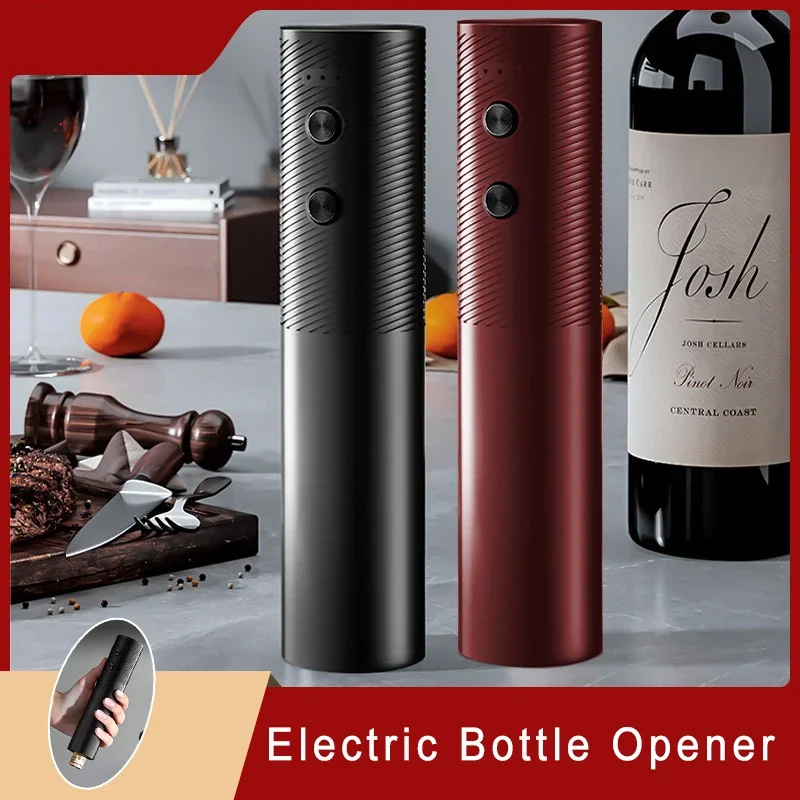 Usb Rechargeable Electric Wine Automatic Corkscrew Rechargeable Wine Bottle Opener Button Tools Kitchen Electric Wine Corkscrew