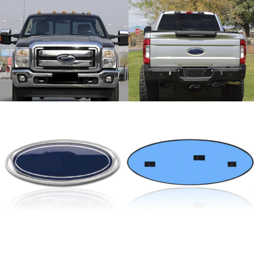 23cm*9cm Front Grille Emblem Badge Sticker for Ford F150 Edge Explorer Car Styling Ford Grill Sticker Rear Ford Badge Sticker