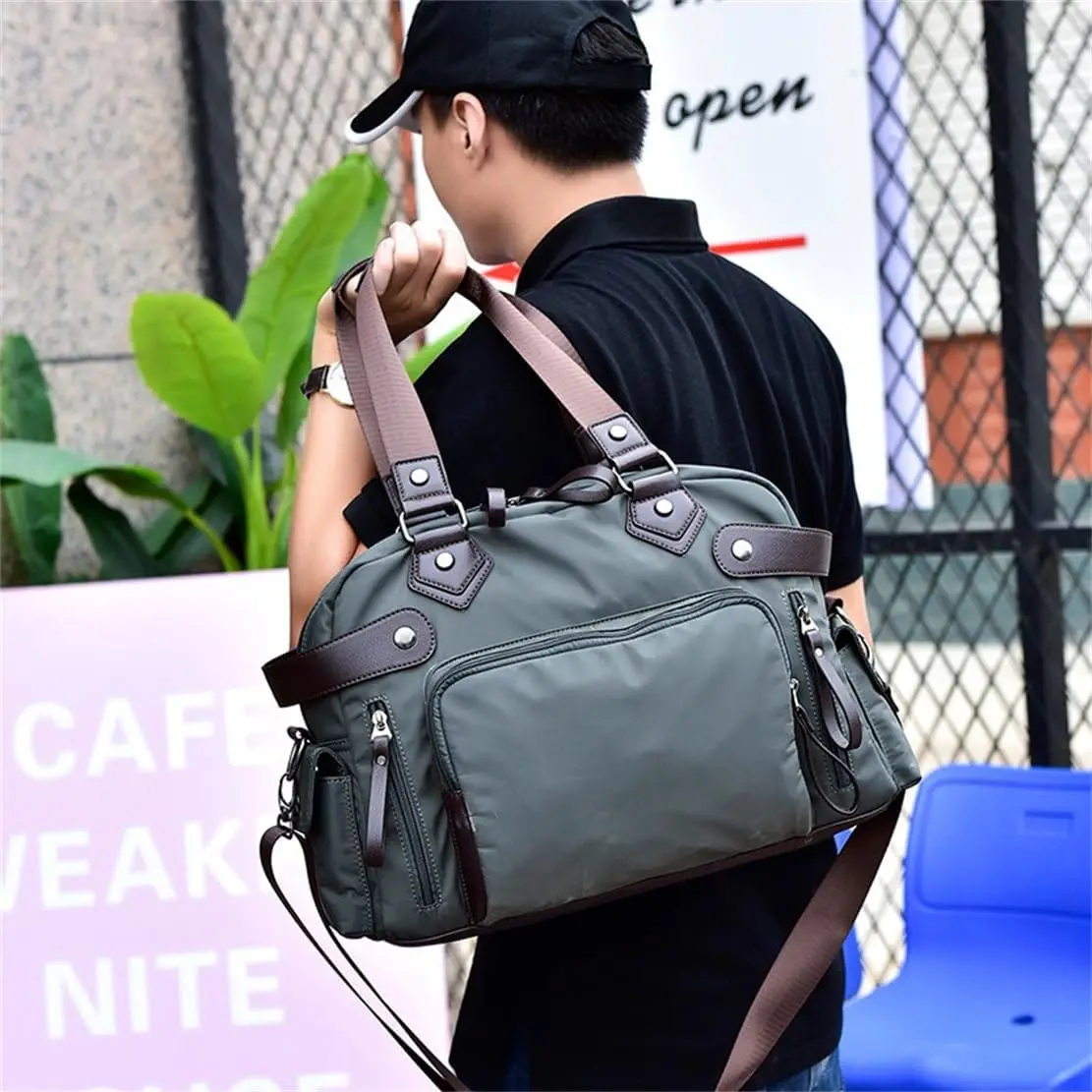 

Женская сумка через плечо, водонепроницаемая нейлоновая сумка через плечо, рюкзак-тоут, школьная карманная сумка через плечо