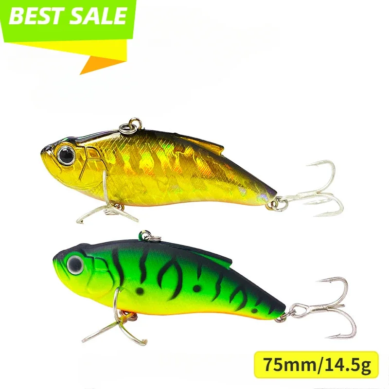 

Artificial Hard Bait Sinking Vibration Lure 75mm 14.5g Lipless Crankbait with Steel Ball Inside Fishing Tide Saltwater Trolling