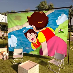 Heidi Cartoon Cartoon Flag Art Science Fiction Room Home Decor Wall Hanging Home Decor Banner