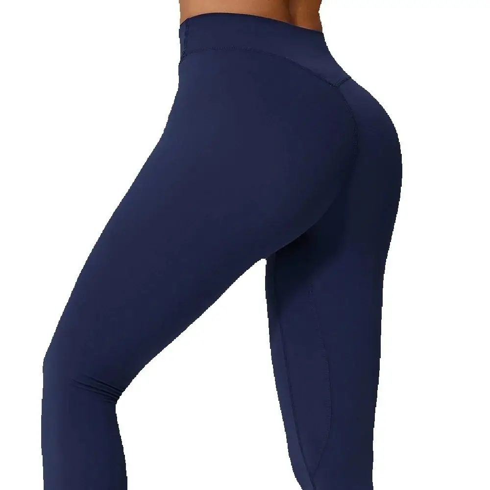 

Solid Color Yoga Pants High Waist Gym Leggings Sport Women Fitness Seamless Female Legging Tummy Control Running Training Tights