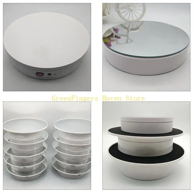 F68D Electric Turntable Display Stand 360 Degree Rotating Table Watch Jewelry Holder