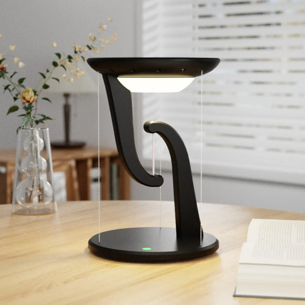

Creative Levitation Anti-Gravity LED Lamp - Fast Wireless Phone Charging Bedroom Ambient Night Light Decor