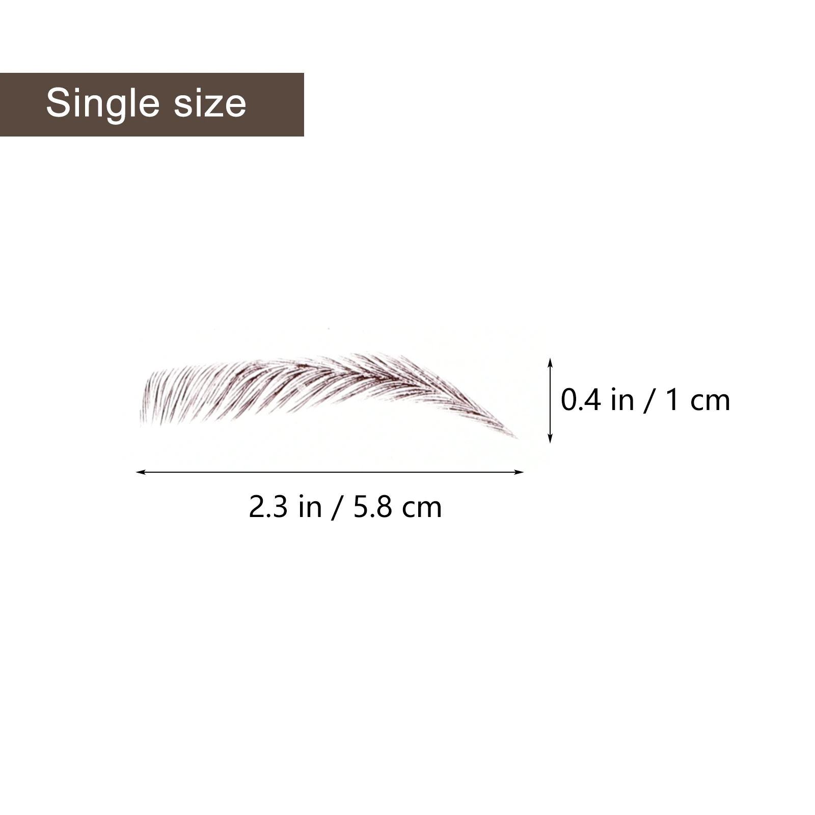 

18pcs Eyebrow Stickers False Eyebrows Cosmetics 3D Hair Like False Brows Cosmetics Temporary Makeup Transfer Paper