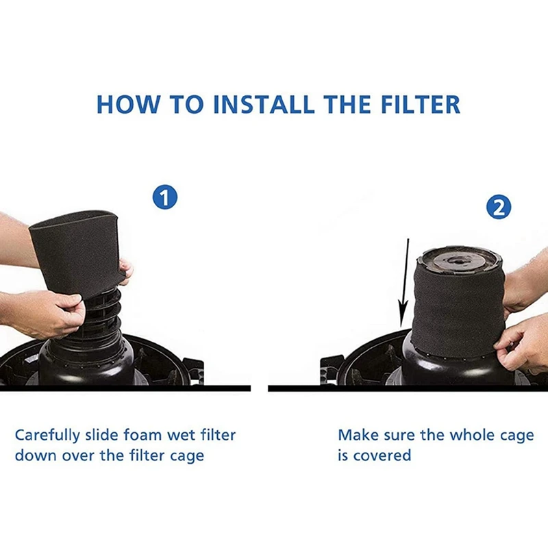 X17A 2025 NEW-3X فلتر رغوة قابل للغسل وإعادة الاستخدام مناسب لـ Shop-Vac وGenie و Vacmaster 90585 9058500   المكانس الكهربائية