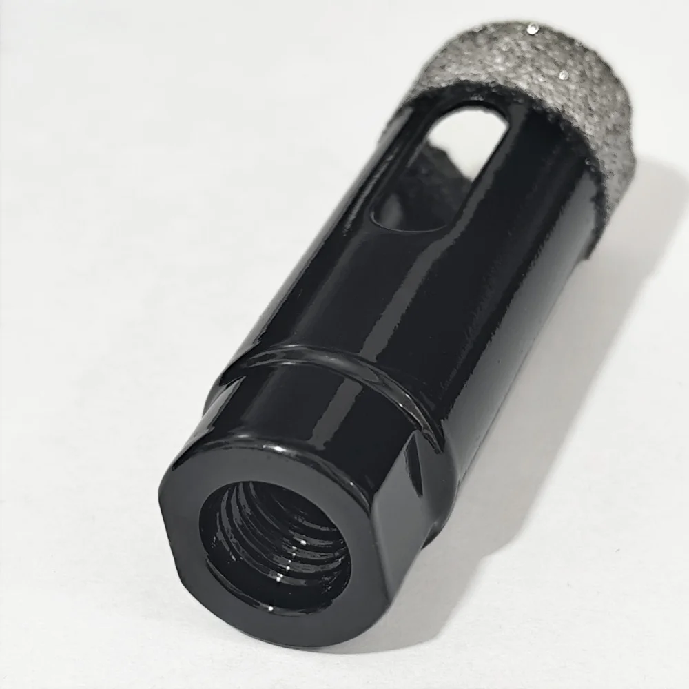 Diamant-Trockenkernbohrer 6-100mm Fliesenbohrer M10 Gewinde Bohrer für Keramik Porzellan Marmor Fliesen für Winkelschleifer – Detail 3