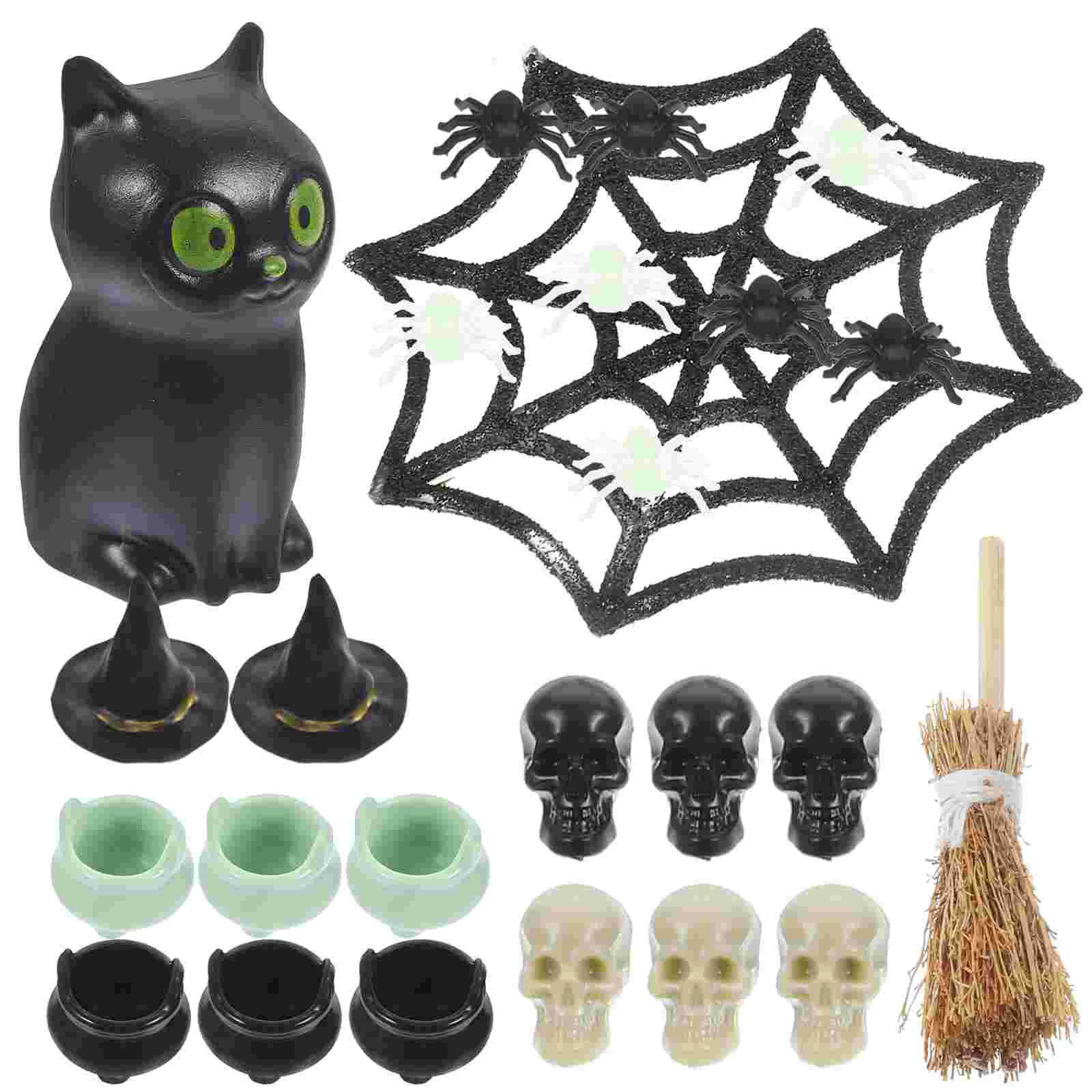 

Mini Figurine Halloween Home Decor Vintage Ornaments Miniatures For Crafts Duck Christmas Decorations