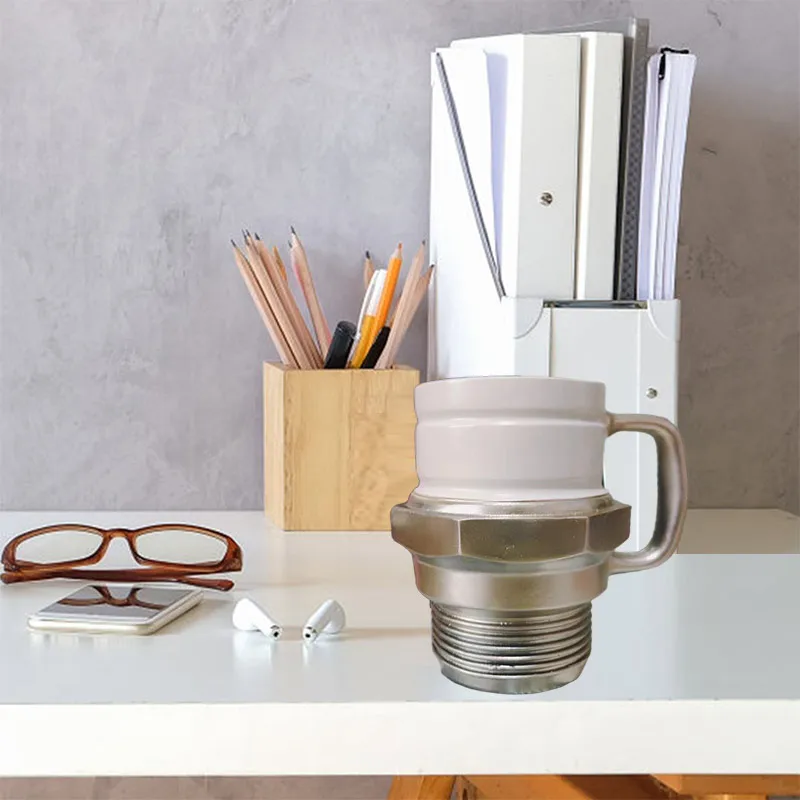 

2025 Creative Resin Stainless Steel Spark Plug Mug Home Office Desktop Mechanical Wind Desktop Home Ornaments Christmas Gifts