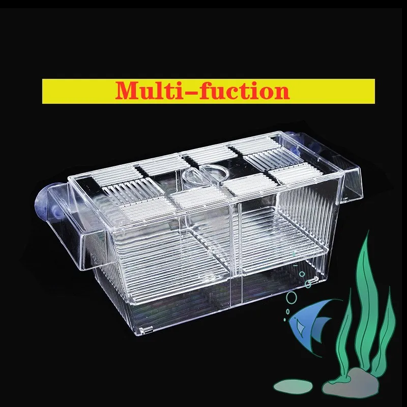 Aquarium Transparent Acrylic Fish Tank Breeding Isolation Box Hatchery Incubator Holder Fish Breeding Box аквариумы