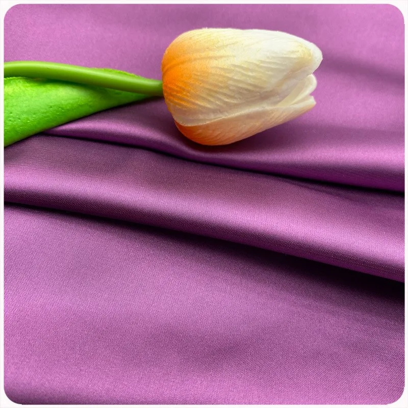 

Elastic silk satin fabric slightly glossy dress eye mask shoe material