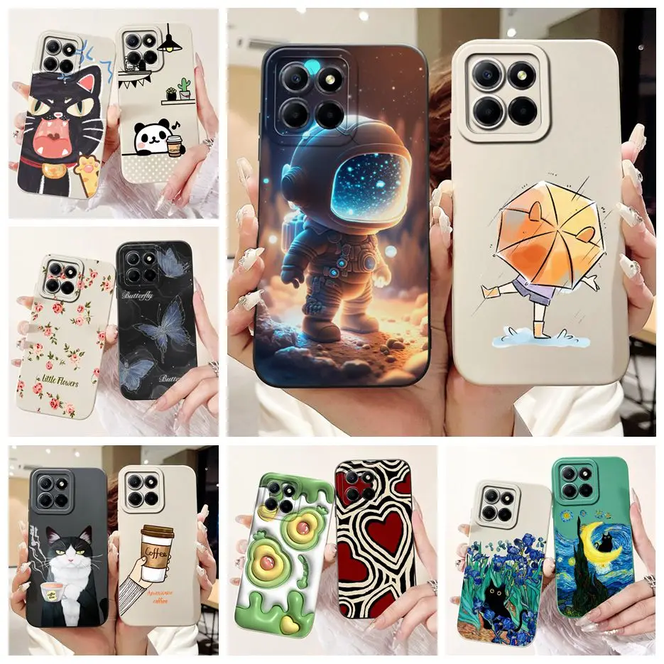 For Huawei Honor X8b Case LLY-LX1 Luxury Painted Cover Shockproof Soft TPU Phone Case For Honor X8a X 8b HonorX8a HonorX8b Shell