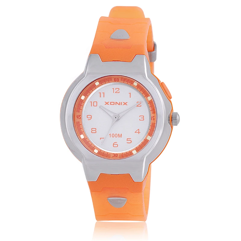 XONIX New Fashion Woman Waterproof 100m Swim Diver EL Luminous Temperament Student Quartz Electronic Wrist Watch Female WX