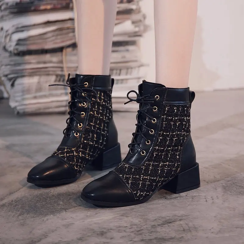 Winter Luxury Sexy Shoes High Heel Boots Ankle Women Autumn Chunky Female Casual Sock Short Boots 2022