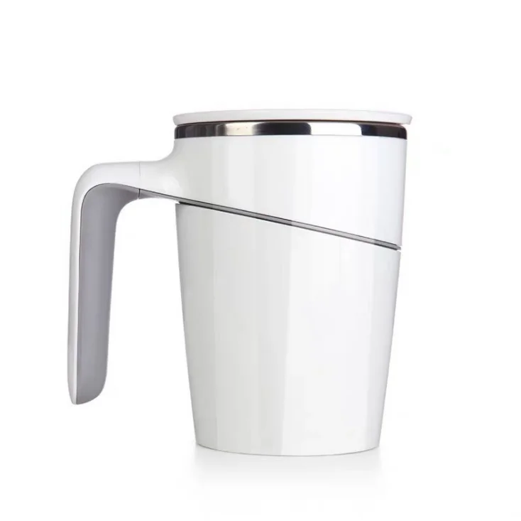 

Creative Not Pouring Cup Magic Sucker Splash Proof Nonslip Double Insulation 304 Stainless HomeTea Mug 470ml