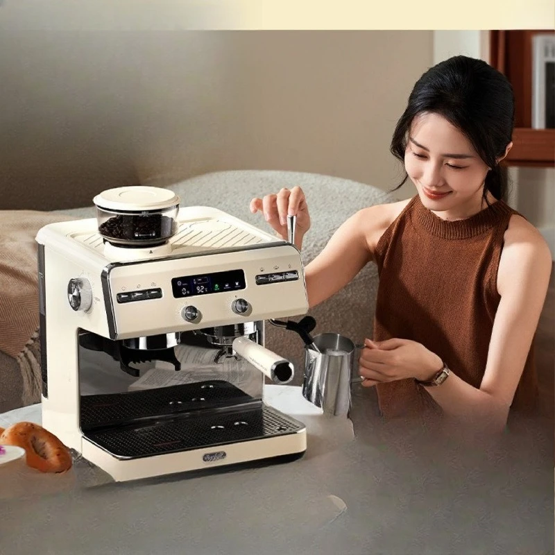 

Coffee machine, commercial grinding integrated, Italian-American concentrate, double pump double heating