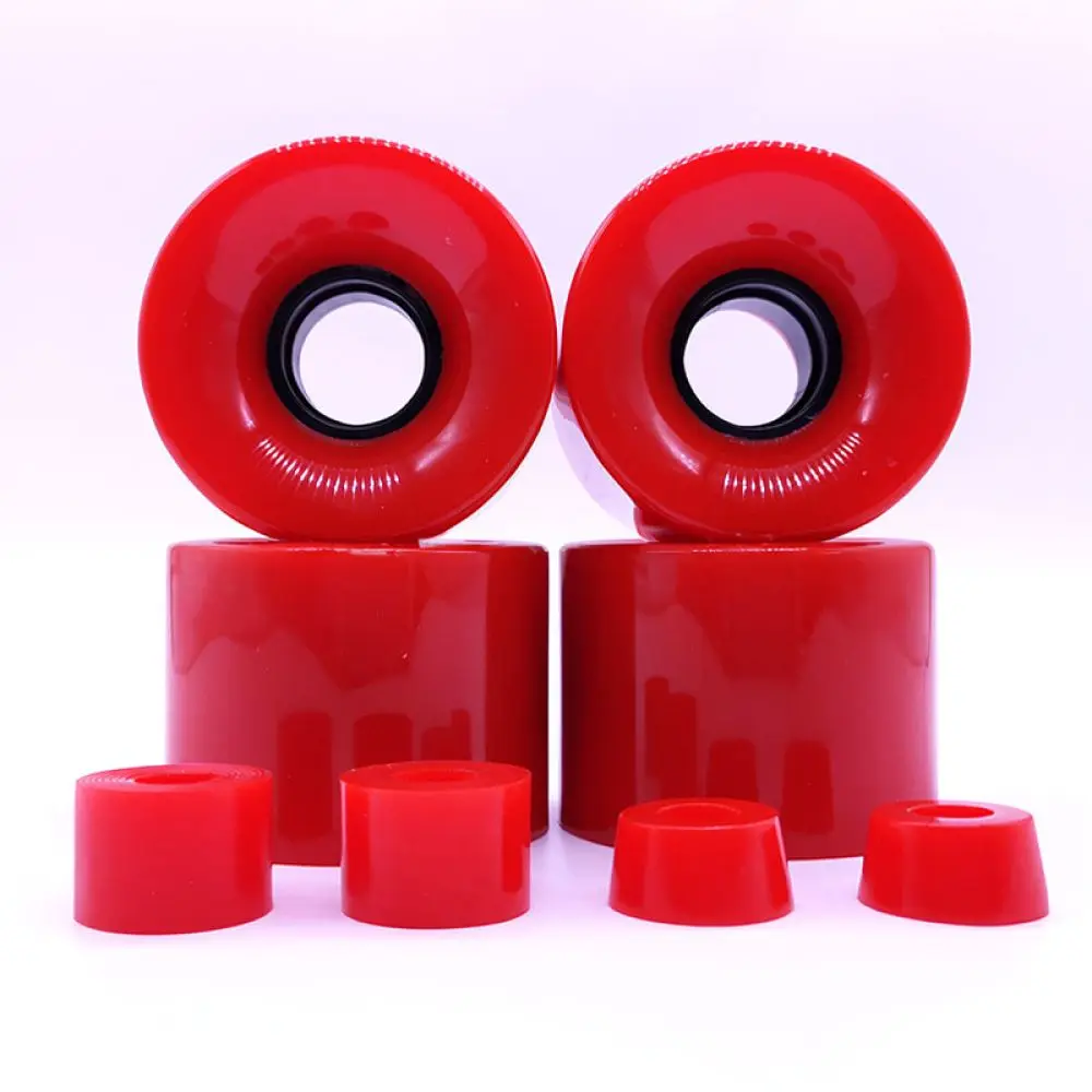 Quality Skateboard Wheels 60x45mm PU 78A Soft Cruiser Longboard Accessories Street Surfboard Durable Colorful Skating Parts