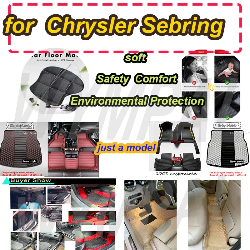 

LUXURY Car Floor Mats For Chrysler Sebring 2008 Custom Auto Foot Pads Floor mats