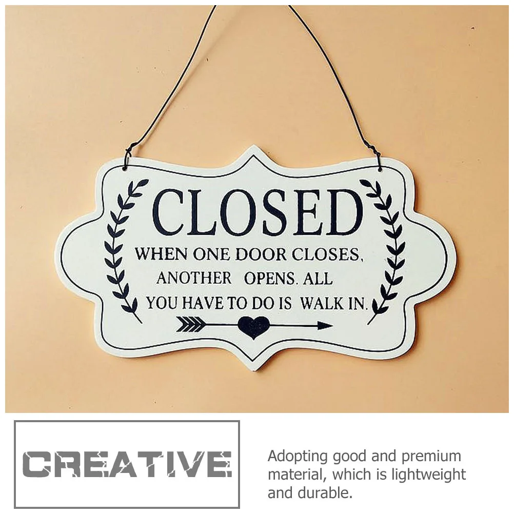 

2Pcs Coffee Shop Door Pendants Durable Hanging Decorative Open Signs Widely Used in Stores with Premium Material