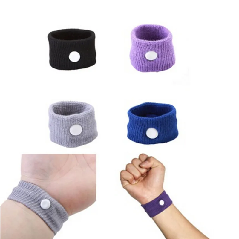 Muti-Color Travel Morning Sickness Wrist Band Anti Nausea Car Van Sea Plane Wristband Anti-motion Sickness Bracelet Strap Boats