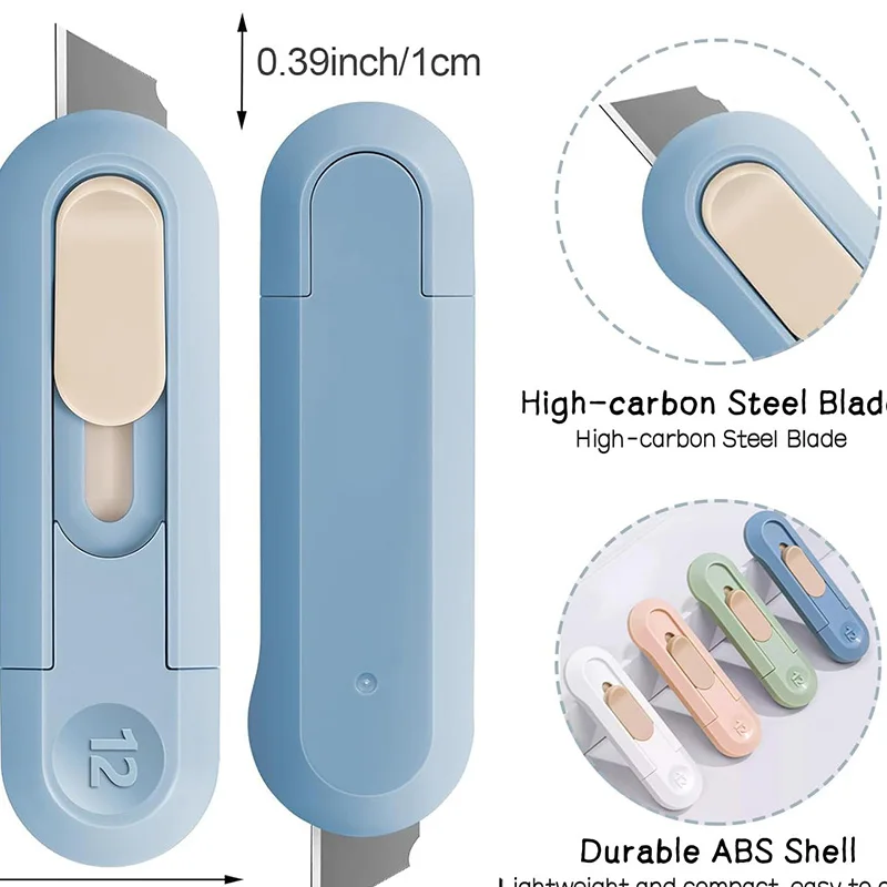 Daily Boxes Envelopes Packages Paper Tapes Cutter Retractable Box Opener Package Opener Easy Slide Retractable Utility Knife