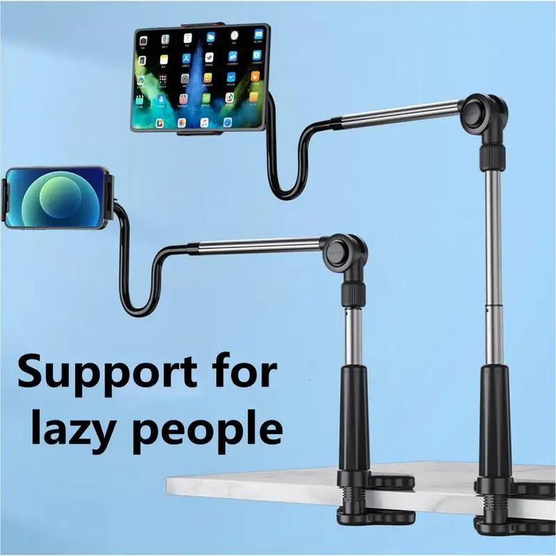  Universal Mobile Phone Stand Flexible Arm 360 Adjustable Cell Phones Mount Clampon Desk 360 Adjustable Phone Stand Clamp