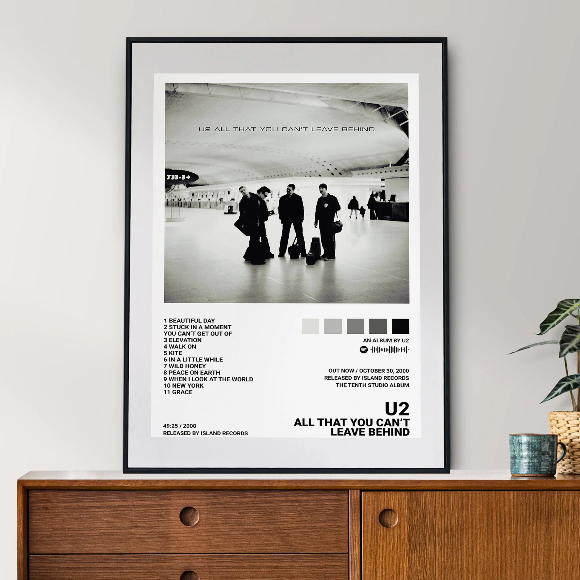 Rock Band Star U2 Music Album Cover SONGS OF EXPERIENCE Pictures For Room Wall Art Home Decor Canvas Painting Print Posters Gift