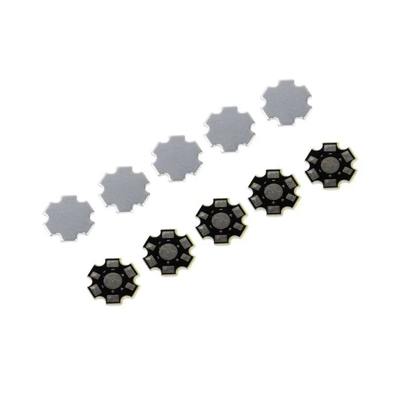 10 SZTUK PŁYTKA CHŁODZĄCA LED ŚLIWA 1W/3W/5W / PODSTAWA ALUMINIOWA NOWA