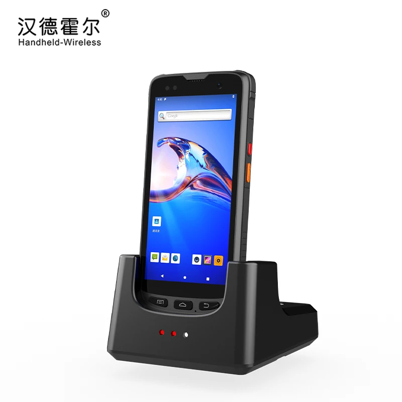 Lector inalámbrico de mano Android Rfid Uhf 860-960 Mhz lector de tarjetas de Control de acceso escáner de inventario de 5,5 pulgadas para almacén