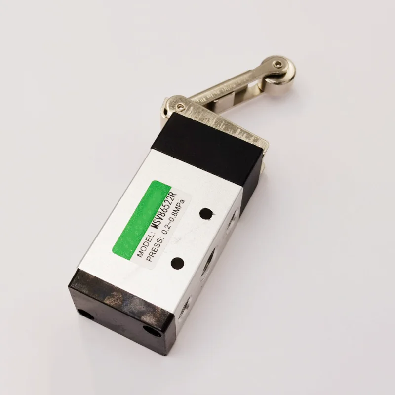 MV-09 الأسطوانة رافعة 2 موقف 5 طريقة عجلة التمرير صمام ميكانيكي MV522R مخرج مداخل الهواء 1/4 "العرض 1/8"