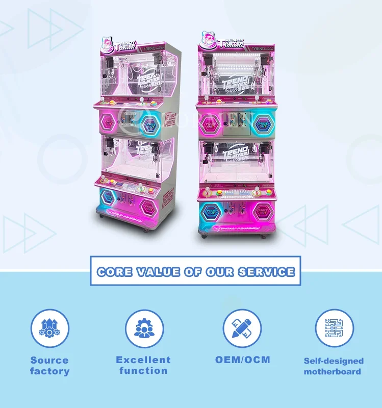 Claw machine arcade game machine mini claw coin operated token toy vending arcade crane mini gift