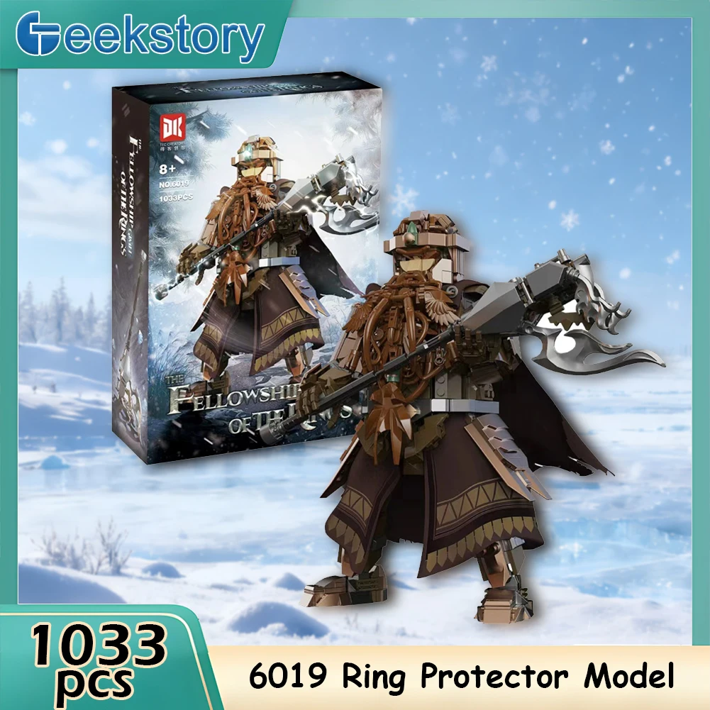 

1033 шт., защитное кольцо, карлик, воин, набор строительных блоков, мифология среднего земли, фигурка, модель племенных гномов, детские игрушки, подарки