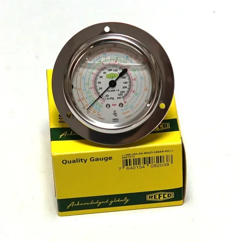 Original REFCO refrigerant pressure gauge for cold storage air conditioning unit oil gauge MR-205/305-DS-MULTI