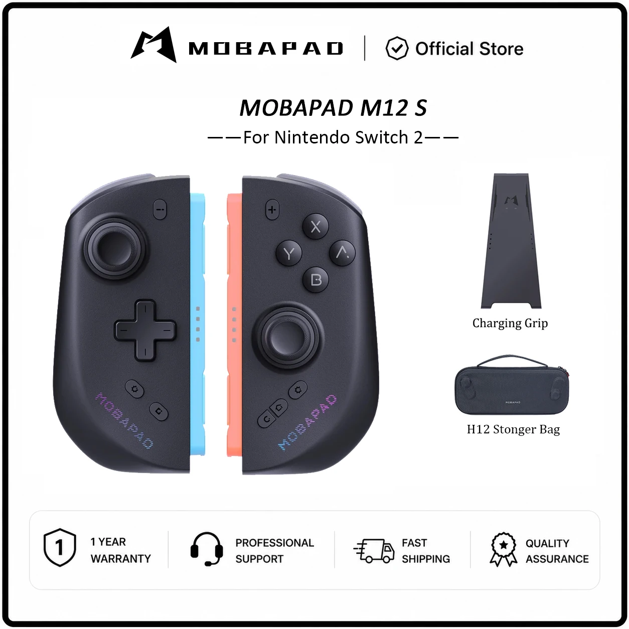 MOBAPAD M12 HD / M12 S Joypad for Nintendo Switch 2 with TMR Joystick HD Vibration Mechanical Buttons Remap Macro Gamepad image 3