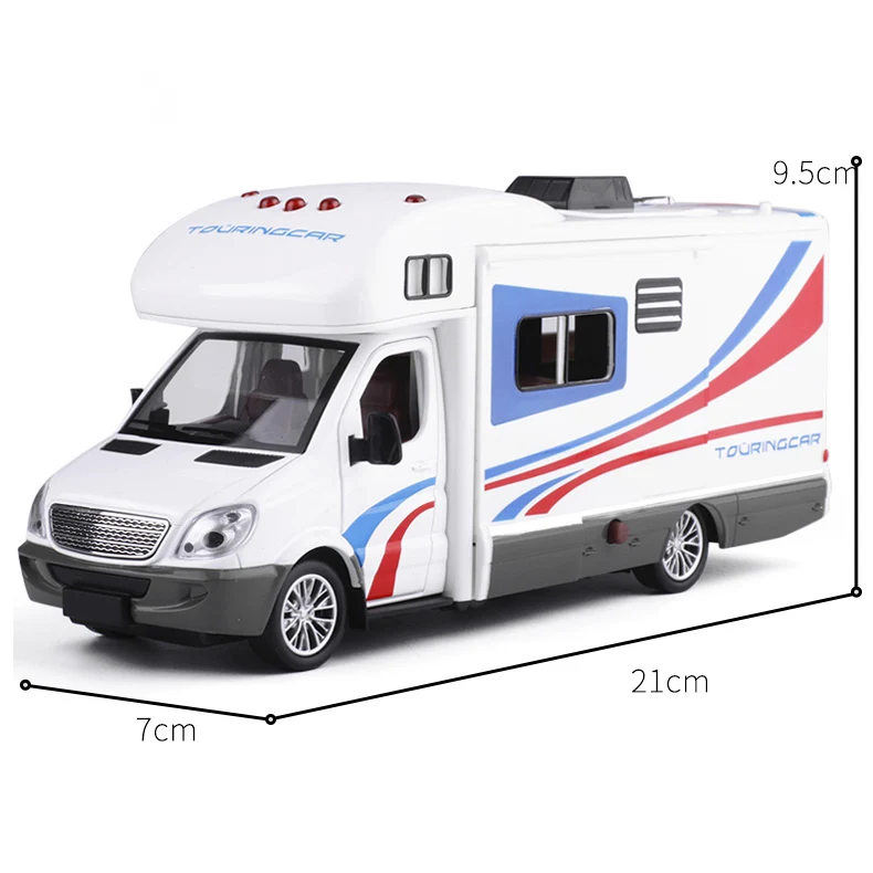 1:32 Sprinter Luxury Motorhome Recreational RV Alloy Car Model Simulation Diecasts & Toy Vehicles Pull Back Car Collection