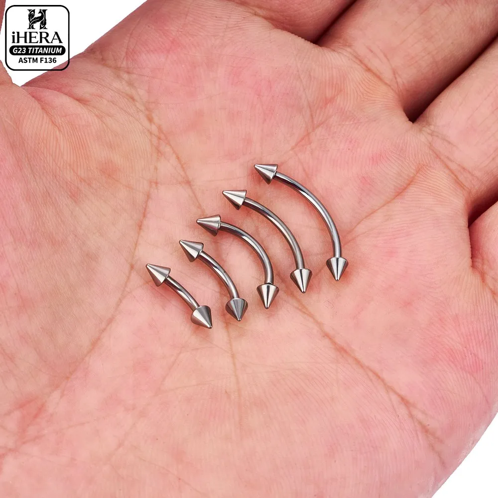 1/5PC G23 Titanium Nose Rings Piercings Lip Eyebrow Ear Septum Helix Cartilage Septum Body Jewelry Piercing Labret Nariz C Rod