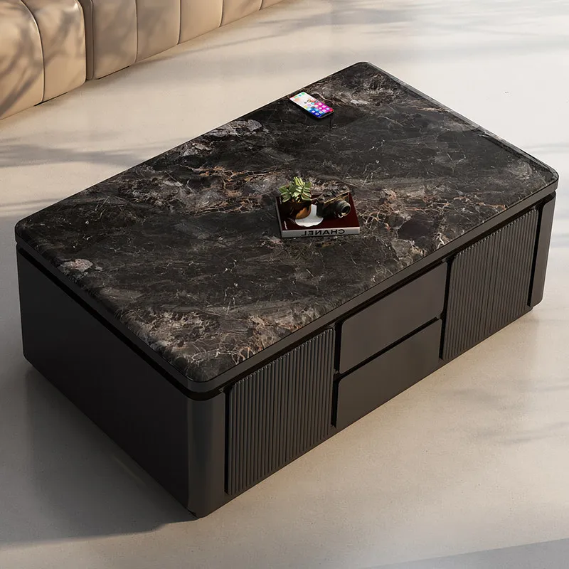 Classic Living Room Coffee Tables Black European Floor Modern Living Room Coffee Tables Nordic Mesa De Centro Furniture For Home